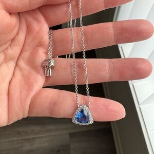APM Monaco Elegant Blue Pendant Necklace